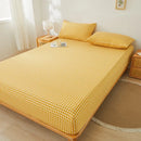 Axyaa Double/Queen Fitted Mattress Cover, Solid Color, Anti-Mite - 200X220cm