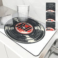 Axyaa Black Drying Mat: Non-Slip Absorbent Kitchen Counter Mat for Tableware