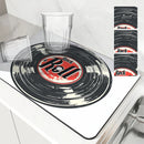 Axyaa Black Drying Mat: Non-Slip Absorbent Kitchen Counter Mat for Tableware