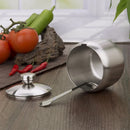 Axya Seasoning Flavor Can Salt Pepper Pot BBQ Spice Jar Bottle Spoon