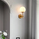 Axyaa Nordic Glass Ball LED Wall Sconce Modern Bedroom Bathroom Stair Light