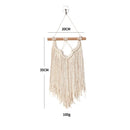 Axyaa Boho Cotton Tapestry with Fringe - Stylish Wall Art, Home Decor Piece.
