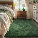 Axyaa Plush Green Area Rug for Modern Home Decor & Cozy Living Spaces