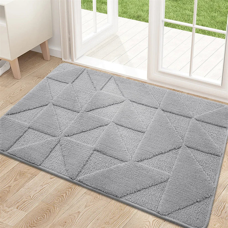 Axyaa Low-Profile Indoor Entry Doormat 80x120 - Non-Slip Absorbent Washable Rug