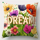 Axyaa Colorful Flower Sofa Pillowcase Set, 45x45cm