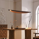 Axyaa Retro Iron Pendant Lamp with Leaf Wood Grain Design