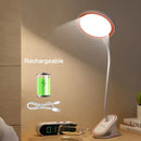 Axyaa Clip-On LED Desk Lamp | USB Rechargeable | 3 Modes Dimming