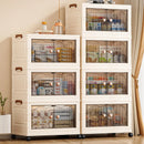 Axyaa Double-Door Foldable Storage Box: Multi-Size Organizer for Living Room, Bedroom, Study