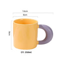 Axya Korean Style Ceramic Coffee Mug Set for Friends