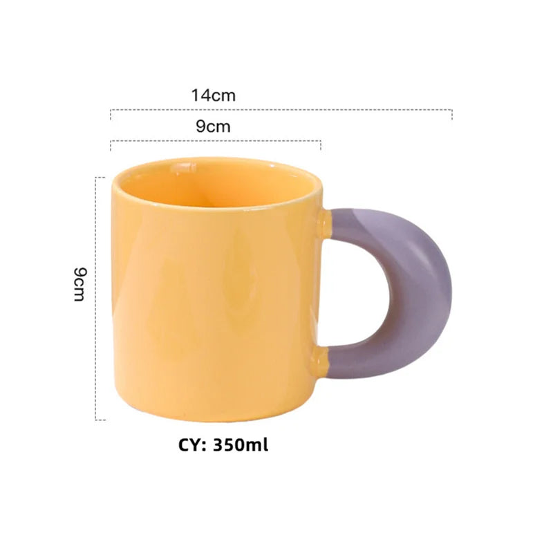 Axya Korean Style Ceramic Coffee Mug Set for Friends