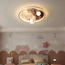 Axyaa Astronaut Moon LED Boy's Room Ceiling Light - Creative Cartoon Theme