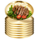 Axyaa Stainless Steel Plate Set for BBQ Barbecue and Desserts