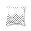 Axyaa Geometric Sofa Pillowcase for Home Decor and Office Chair, Simple Black and White Fashion