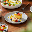 Axyaa Stoneware Dinnerware Set - Mix-Color Sesame Layered Glaze - 32 Pieces