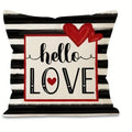 Axyaa Valentine's Day Love XOXO Pillowcase - Home Decor Sofa Cushion Cover Gift