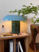Axyaa Green Orange Table Lamp: Designer Luxury Desk Light for Bedside Decoration