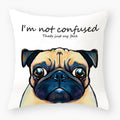 Axyaa Dog Yorkie Pug Cute Pillowcase Sofa Bedroom Decoration