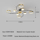 Axyaa Crystal LED Ceiling Lamp for Home Decor and Lighting