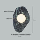 Axyaa Green Marble Stone LED Wall Light Sconce