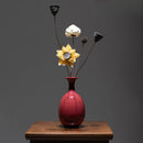 Axyaa Chinese Vase Ceramic Handicraft Tea Table Living Room Art Décor