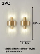 Axyaa Gold LED Wall Sconce Luxury Indoor Lighting for Home Decor