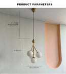 Axyaa Nordic LED Ceiling Chandelier Magic Bean Pendant Light