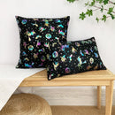 Axyaa Halloween Gilded Pillowcase Cojines, Colorful Sofa Cushion Cover