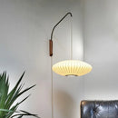 Axyaa Modern Japanese Silk Cloth Wall Sconce for Home, Bedroom, Office, Hotel