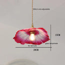 Axyaa Nordic Copper Glass LED Pendant Light for Modern Spaces