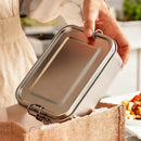 Axyaa Stainless Steel Bento Box: Sealed Metal Lunch Container for Kids & Adults