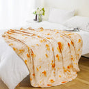 Axyaa Tortilla Blanket: Funny Food Throw for Bed & Sofa, Soft Flannel, Warm Round Blanket