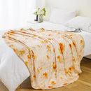 Axyaa Tortilla Blanket: Funny Food Flannel Throw for Bed & Sofa, Warm & Soft Blanket