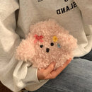 Axyaa Kawaii Puppy Plush Hot Water Bags for Periods - Cute Belly Warmer Pouch