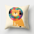 Axyaa Lion Tiger Head Pillowcase for Home Decor - Soft and Stylish Animal Cushion Cover