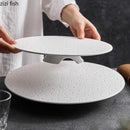 Axya Meteor Shower Ceramic Dessert Plate for Molecular Cuisine and Sushi