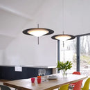 Axyaa UFO Design White Acrylic Chandelier for Home Decor and Lighting Fixtures