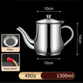 Axyaa Stainless Steel Oil Pot Flask for Kitchen Oil Storage and Dispensing