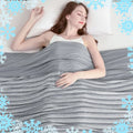 Axyaa Double-Sided Cooling Throw Blanket for Hot Sleepers