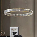 Axyaa Nordic Crystal Chandelier: Luxury Gold/Chromium Suspension Lamp
