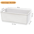 Axyaa Clothes Organizer Box with Grids - Wardrobe Storage Drawer for Pants, Sweaters, Underwear