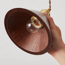 Axyaa Scandinavian White Oak Dining Table LED Pendent Lamps Bedside Retro Home Decoration