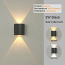 Axyaa LED Wall Sconces - Modern Indoor Outdoor Up Down Lights for Living Room & Bedroom