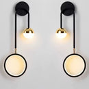 Axyaa Round LED Wall Lamp: Modern Rotatable Sconce for Indoor Lighting