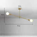 Axyaa Modern Long Pole Led Chandelier for Home Decoration and Lighting in Living Room