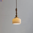 Axyaa Copper LED Pendant Light with Ceramic Lampshade- Japanese Style Décor