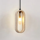 Axyaa Wabi Sabi Style Yellow Stone Pendant Light
