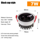 Axyaa PIR Motion Sensor Spotlight COB Downlight for Indoor Lighting