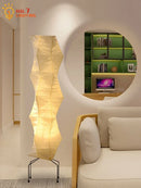 Axyaa Rice Paper Floor Lamp LED E27 Art Decor Living Room Bedroom Lighting