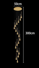 Axyaa Crystal Chandeliers LED Ceiling Lamp for Living Room