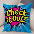 Axyaa Letters Print POP ART Pillowcase - Home Decor Cushion Cover